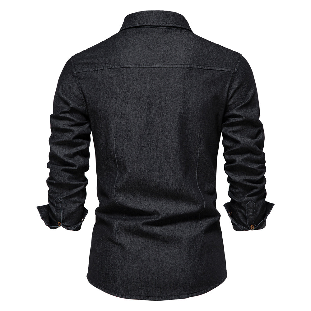 George - Camicia di jeans elasticizzata in cotone