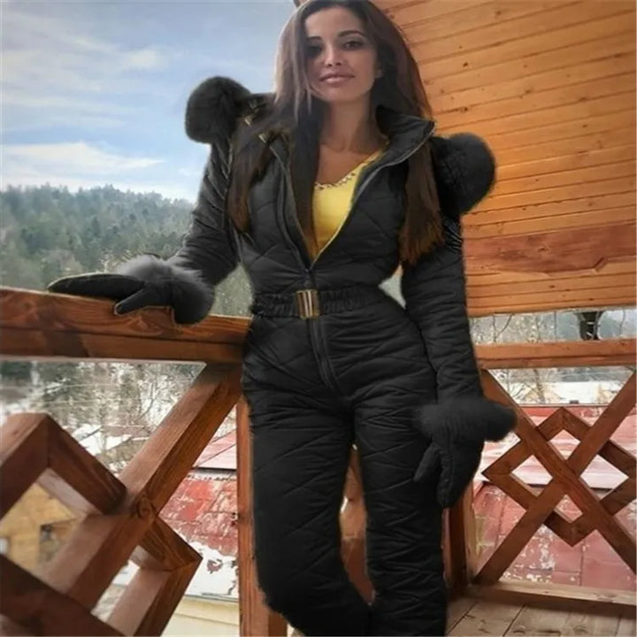 Kamilah - Combinaison de ski stylée avec capuche pour femmes
