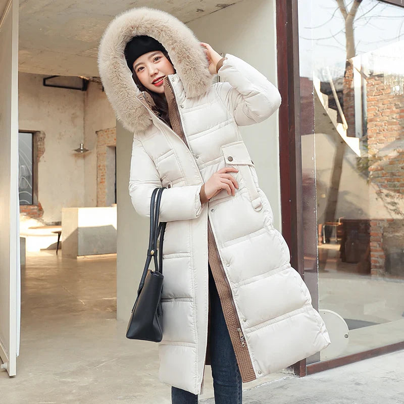 Kayla - Langer Winter-Wickelmantel