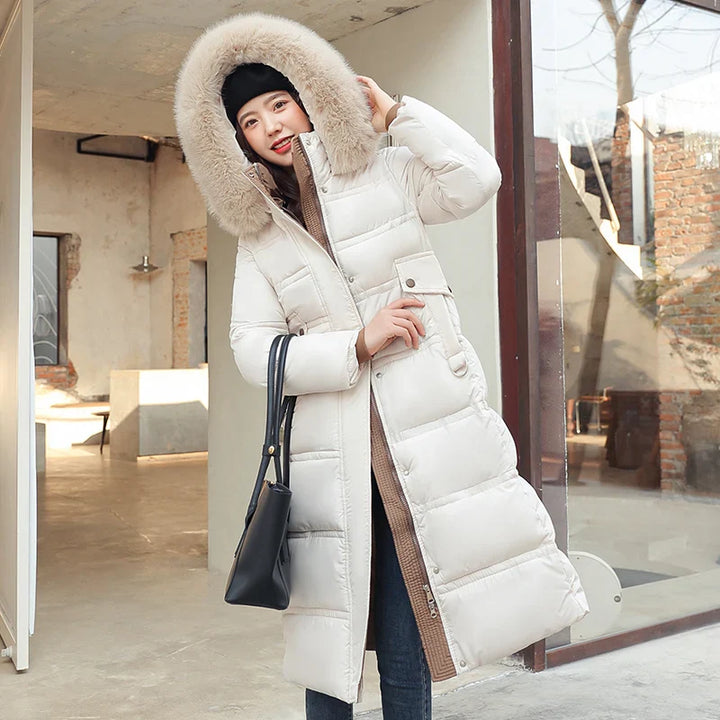 Kayla - Langer Winter-Wickelmantel