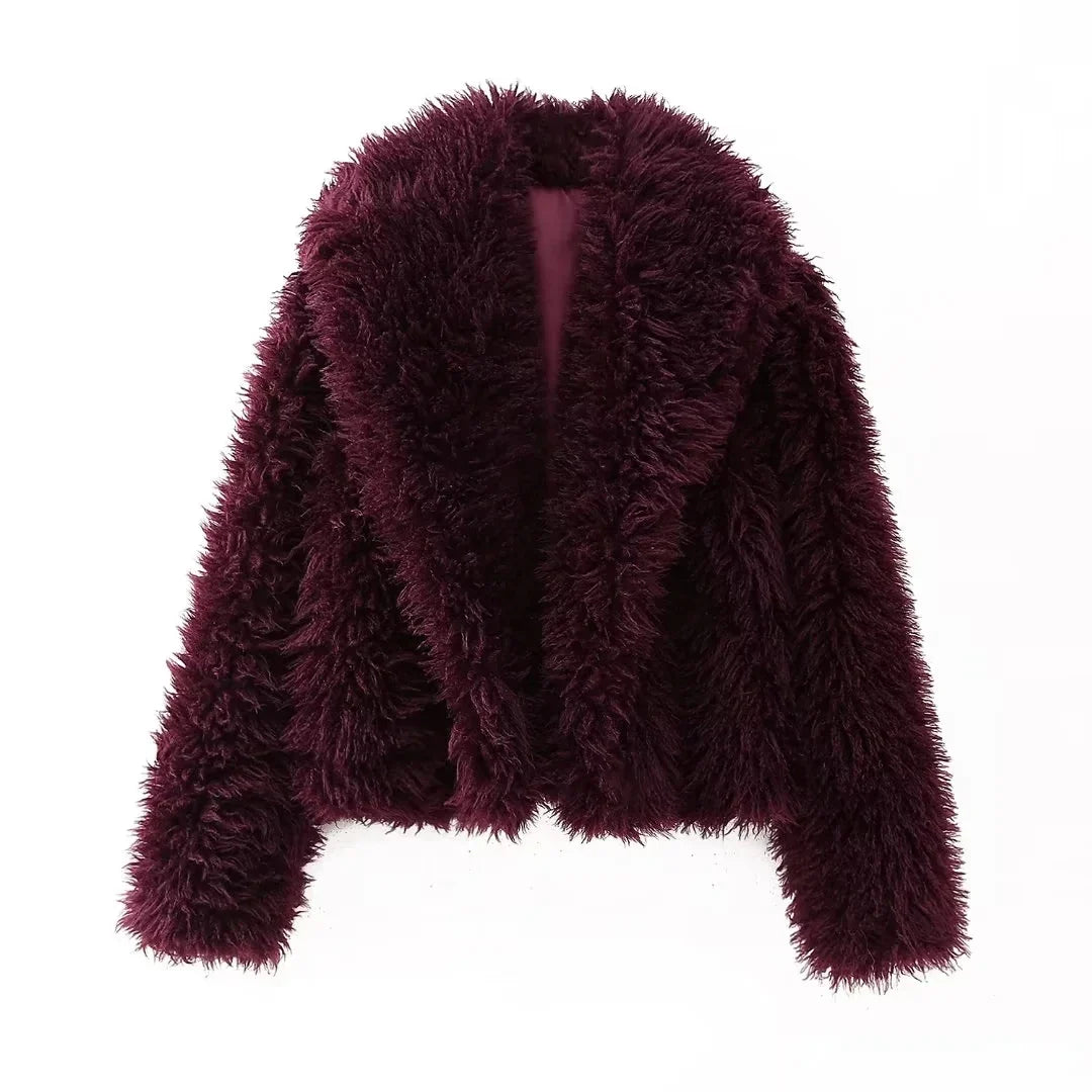 Madalyn - Caldo Cappotto di Pelliccia Spessa