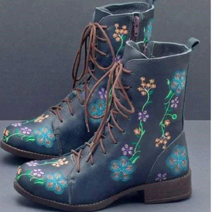 Anna | Bottes rétro ethniquement brodées