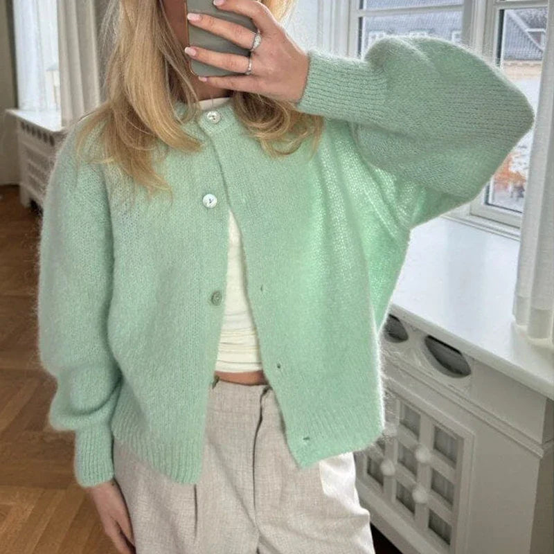 Faith - buttoned warm soft cardigan