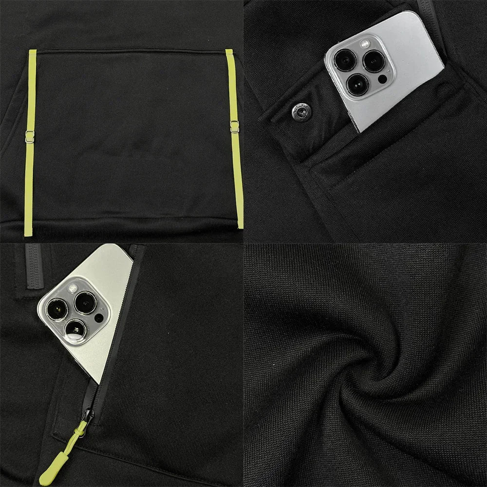 Rory - Veste à capuche chaude avec fermeture éclair pour hommes