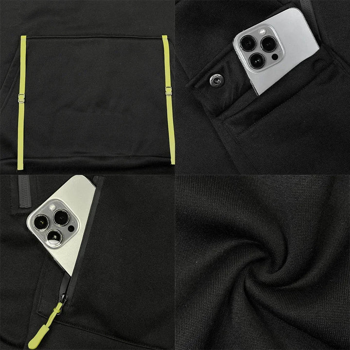 Rory - Veste à capuche chaude avec fermeture éclair pour hommes