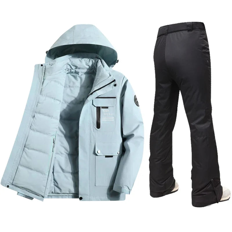 Lea - Set stile paesaggio innevato [giacca + pantaloni]