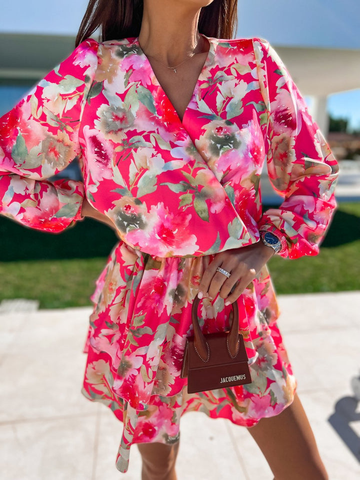 Robe avec imprimé floral