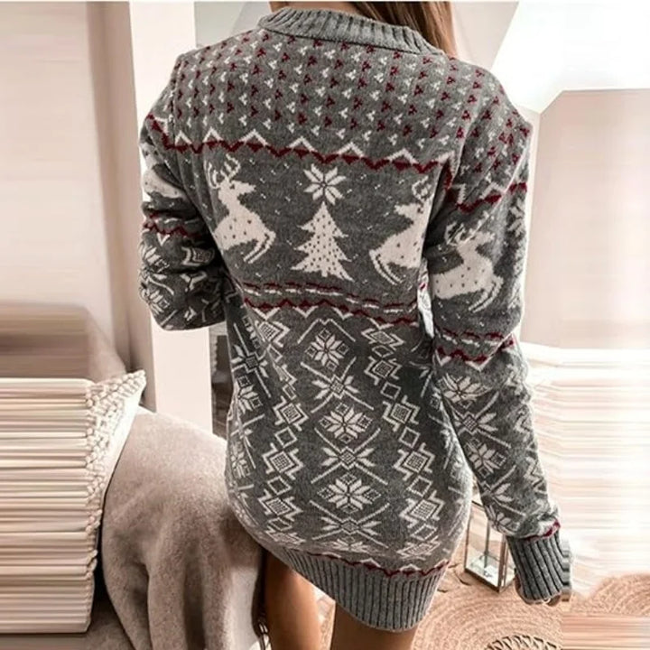 Nina - robe de Noël chaude en tricot