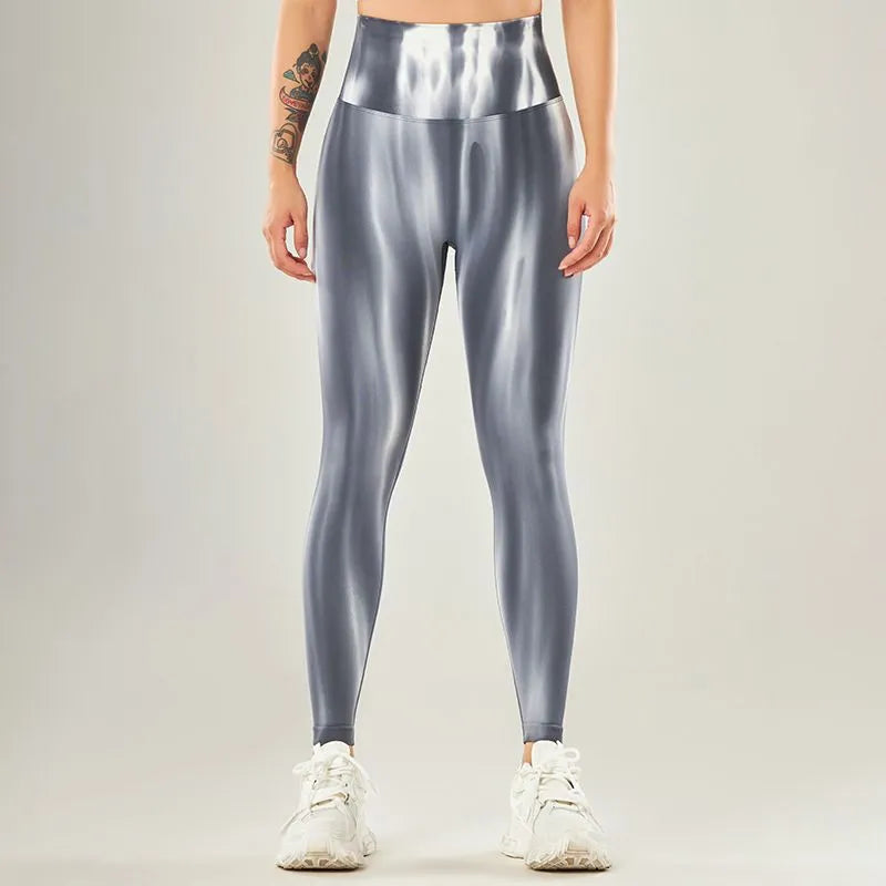 Leggings décontractés taille haute avec motif ondulé | Parfait pour les activités de loisirs pour femmes