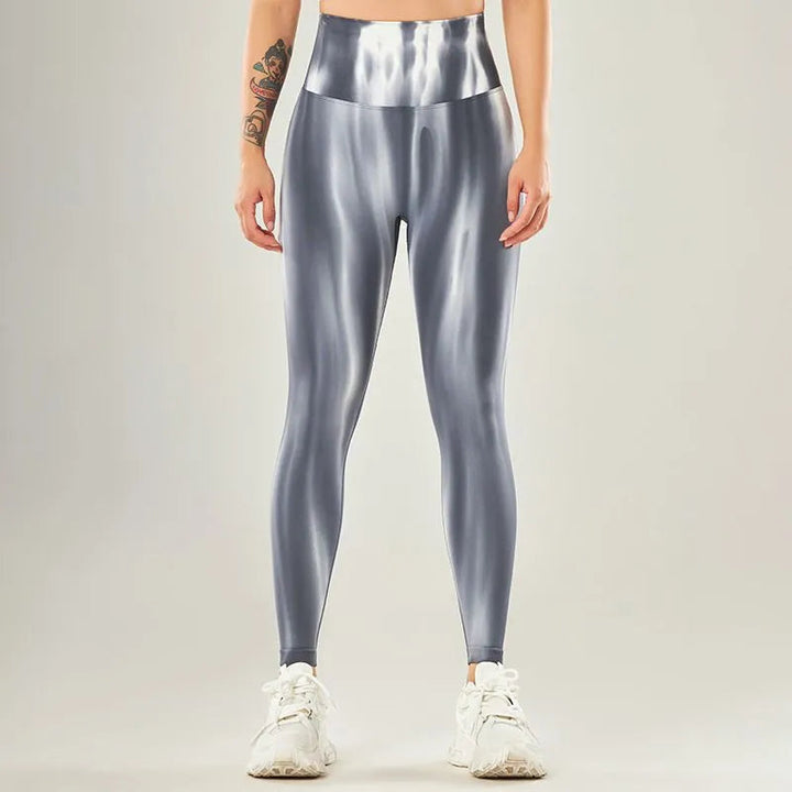 Leggings décontractés taille haute avec motif ondulé | Parfait pour les activités de loisirs pour femmes