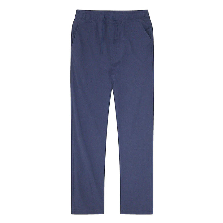 Herren Leinenhose – Sommerhose mit Kordelzug, atmungsaktiv & locker geschnitten