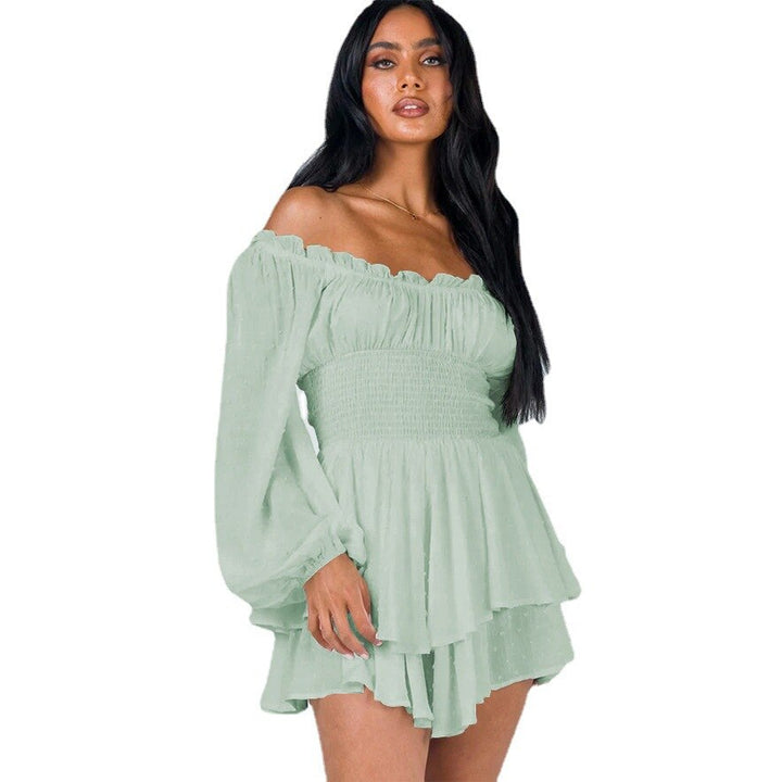 Off shoulder Rüschenjurk