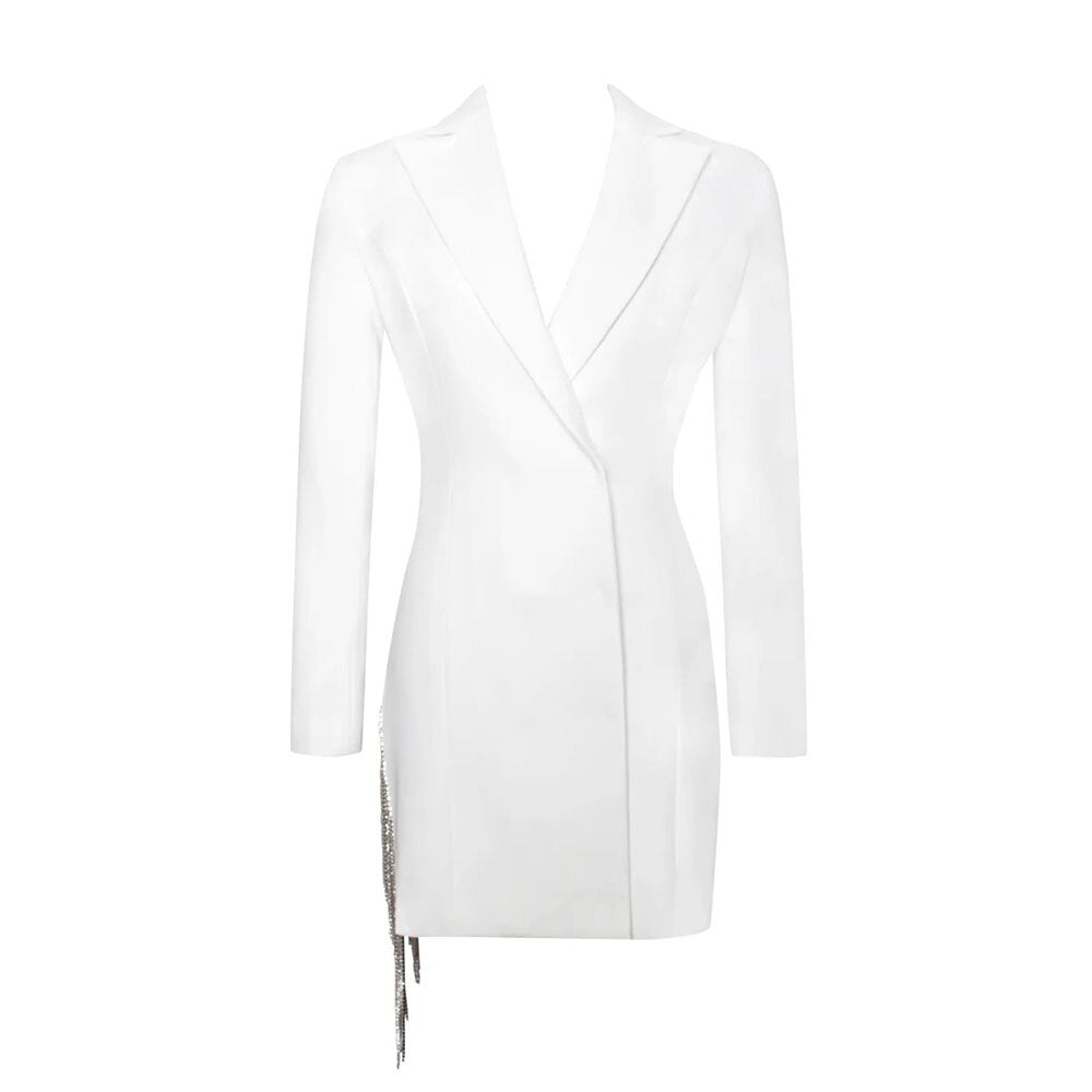 Vestito blazer con glitter