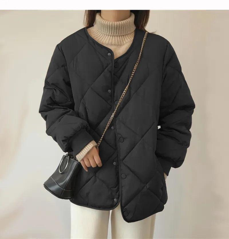 Giacca imbottita chic con bottoni | Perfetta per l'inverno per donna