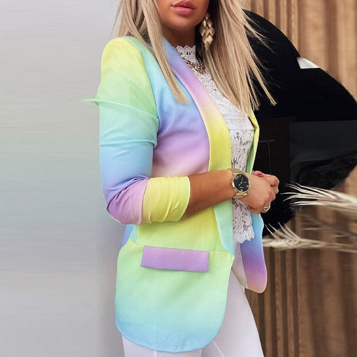 Morgane - Langärmelige Tie-Dye-Blazer