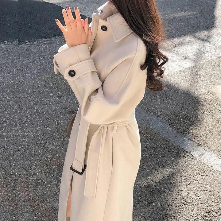 Keanne | Elegante trench lungo invernale da donna