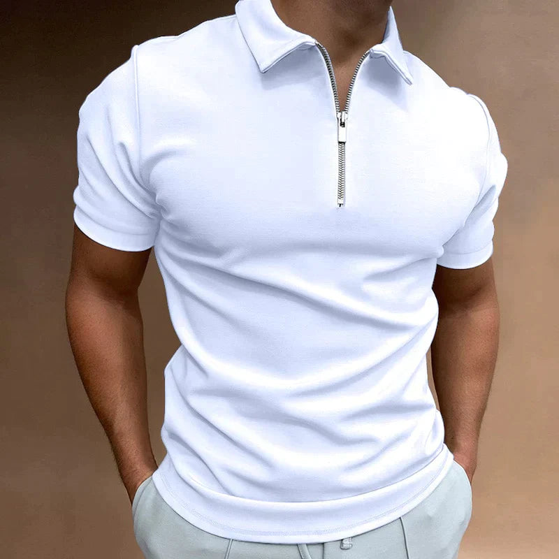 JAXON polo pour femmes avec fermeture éclair