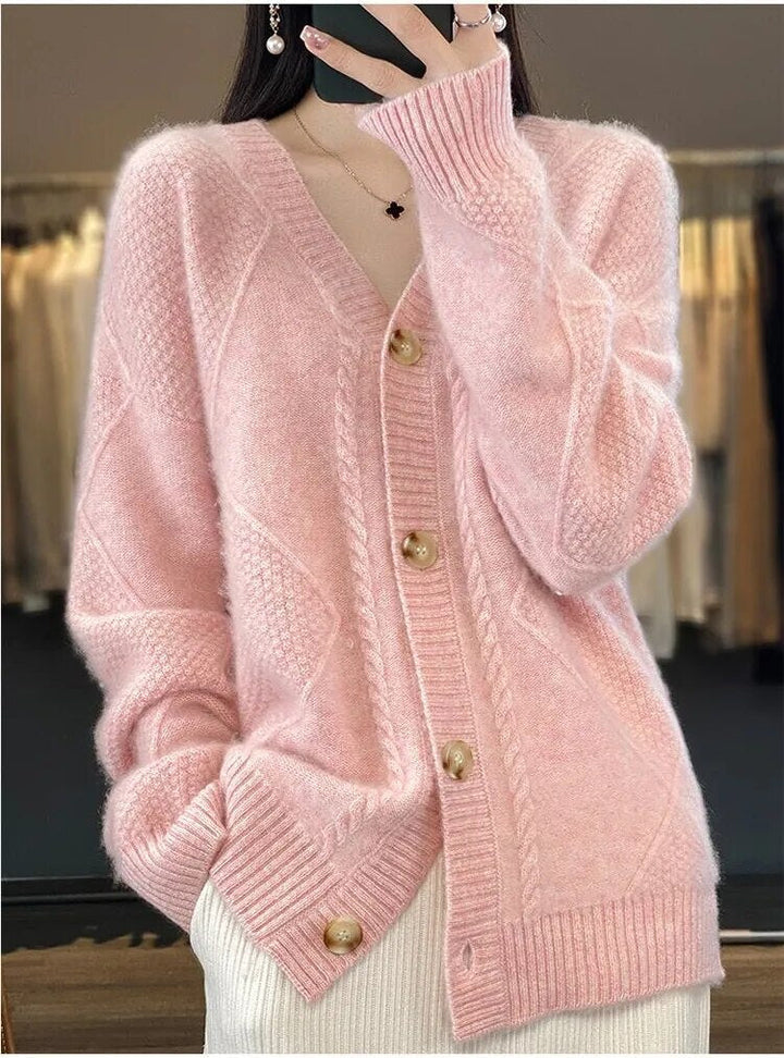Every - Gilet d'hiver en tricot avec col en V