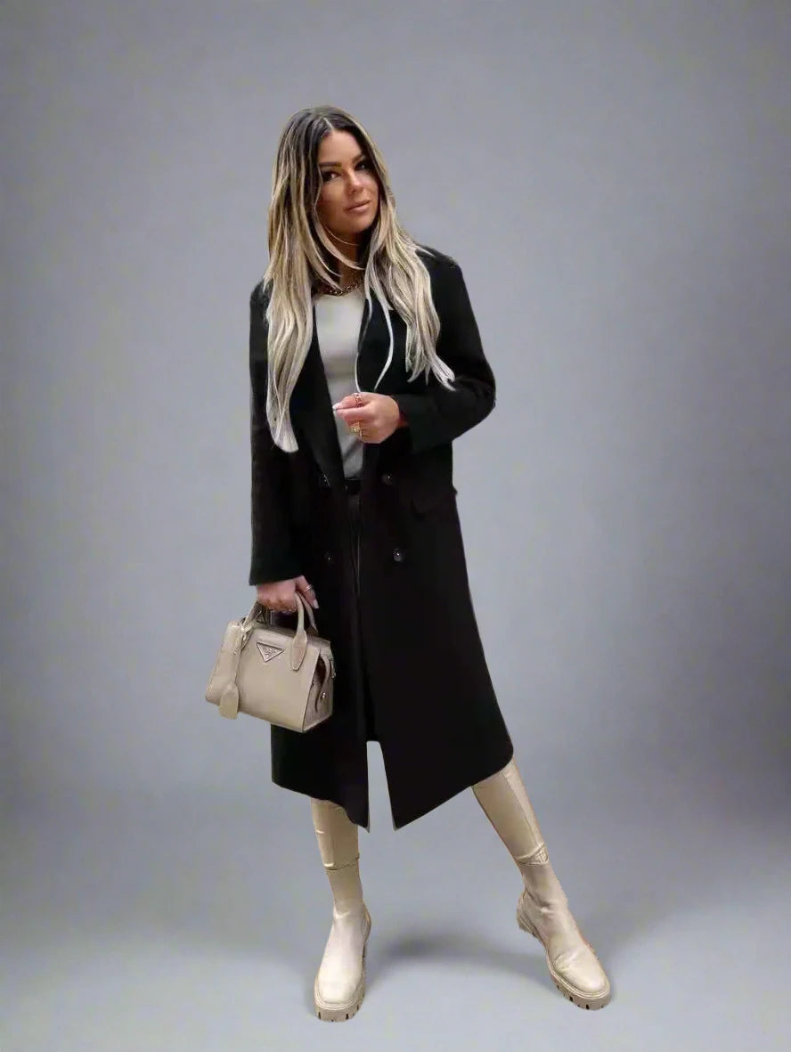 Eliana - Cappotto invernale retrò alla moda per donne