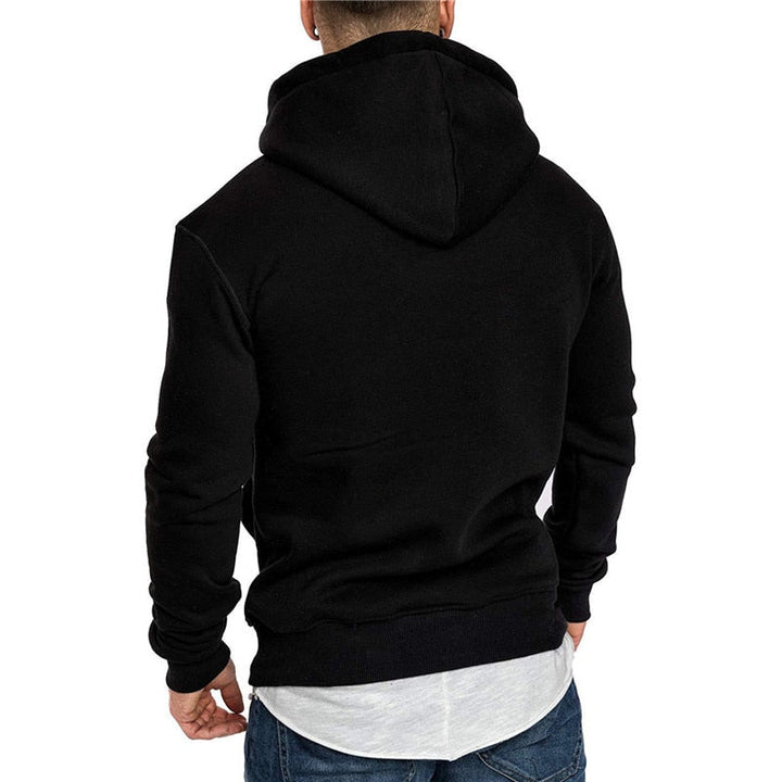 Dudley - sweat à capuche pour homme - avec poche kangourou et cordon blanc