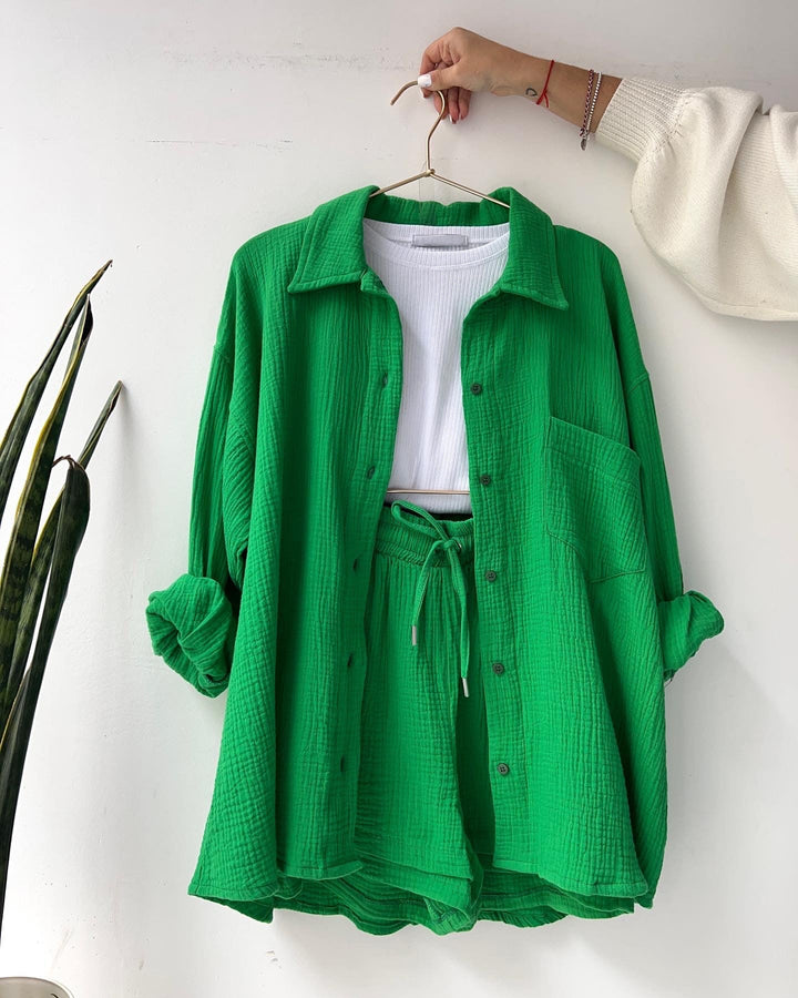 Ensemble deux pièces blouse