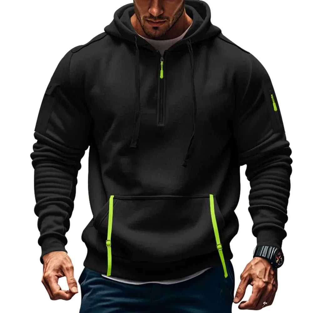 Rory - Veste à capuche chaude avec fermeture éclair pour hommes