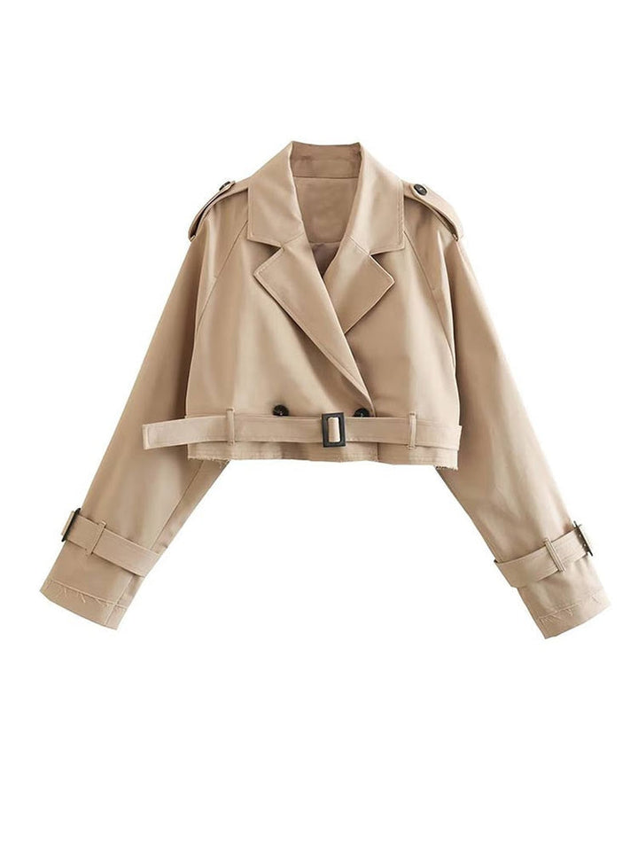 Trench corto beige