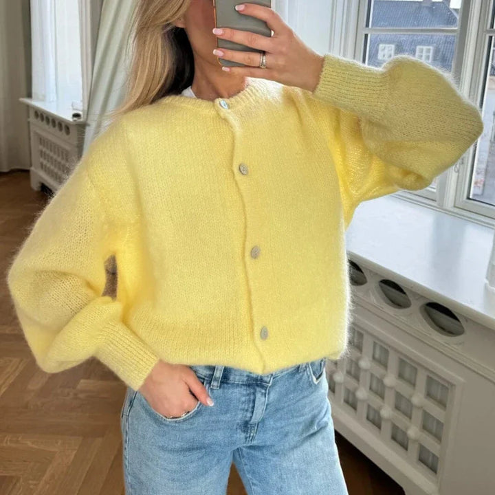 Faith - buttoned warm soft cardigan