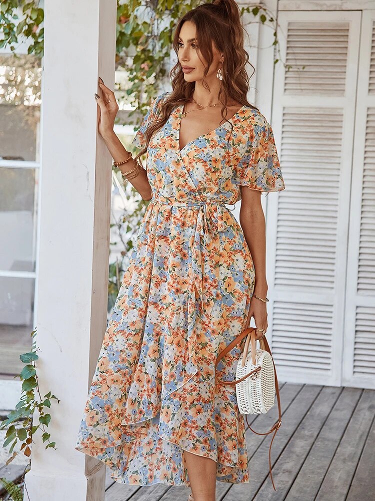 Fleur - Sommerkleid mit böhmischem Blumendruck