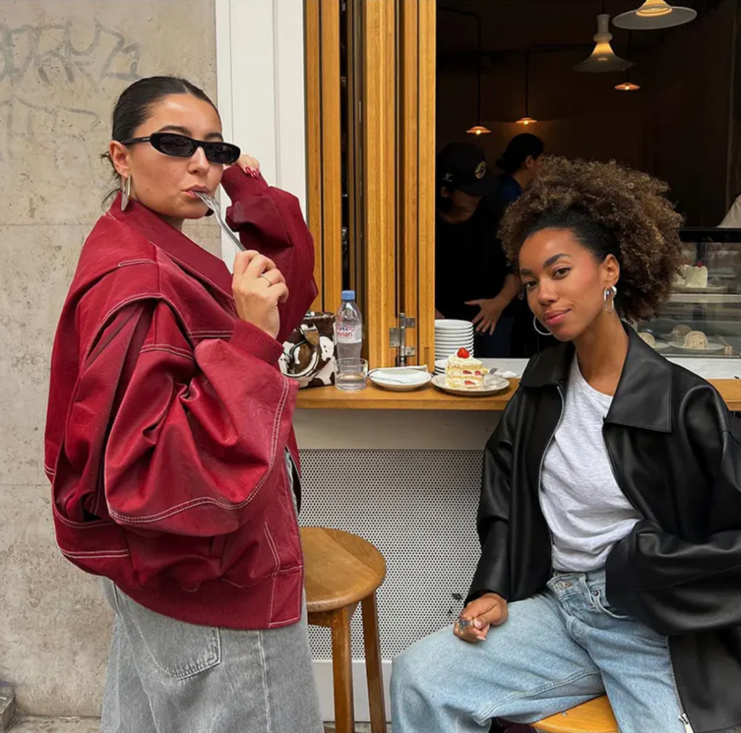 Theresa - Lässige Oversized Streetwear Jacke