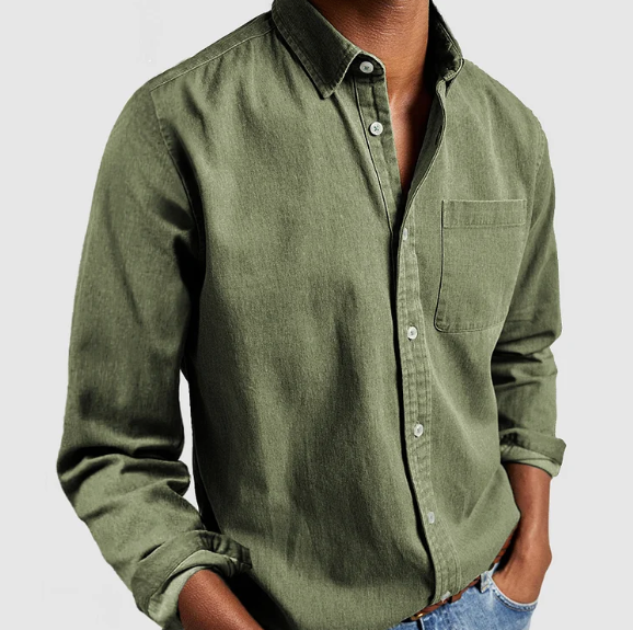 Neil - Long-sleeved Polo - Casual - High-quality Formal Style - Perfect for Casual Days for Men
