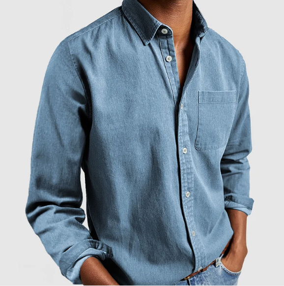 Neil - Long-sleeved Polo - Casual - High-quality Formal Style - Perfect for Casual Days for Men