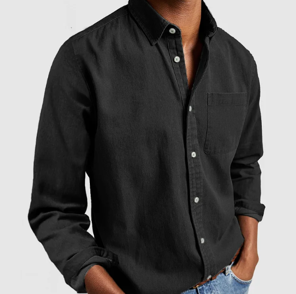 Neil - Long-sleeved Polo - Casual - High-quality Formal Style - Perfect for Casual Days for Men