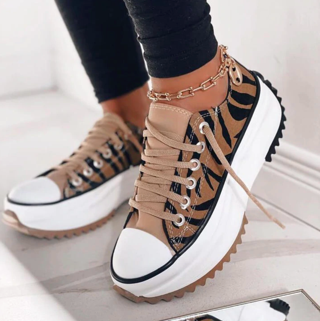 Leni - Baskets compensées confortables pour femmes