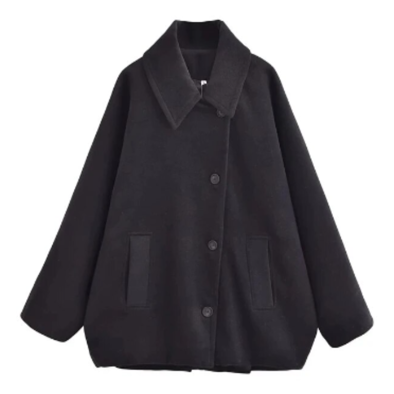 Elspeth - Cappotto di lana - Elegante - Materiale caldo e lussuoso - Ideale per l'inverno per donna