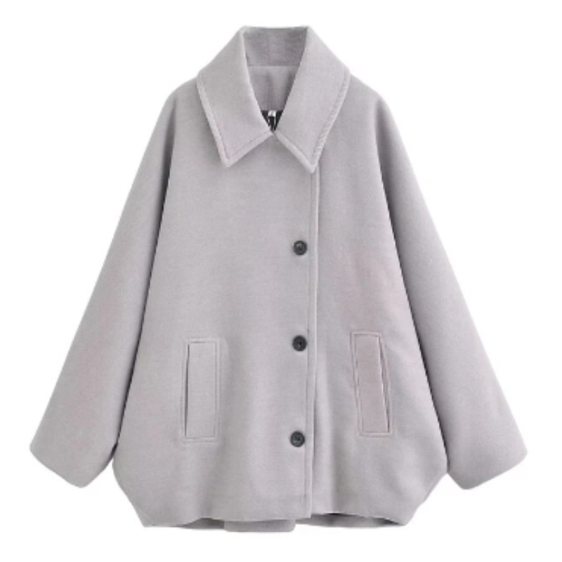 Elspeth - Cappotto di lana - Elegante - Materiale caldo e lussuoso - Ideale per l'inverno per donna