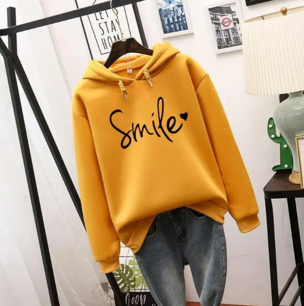 Aurora | Sweat à capuche sourire femme