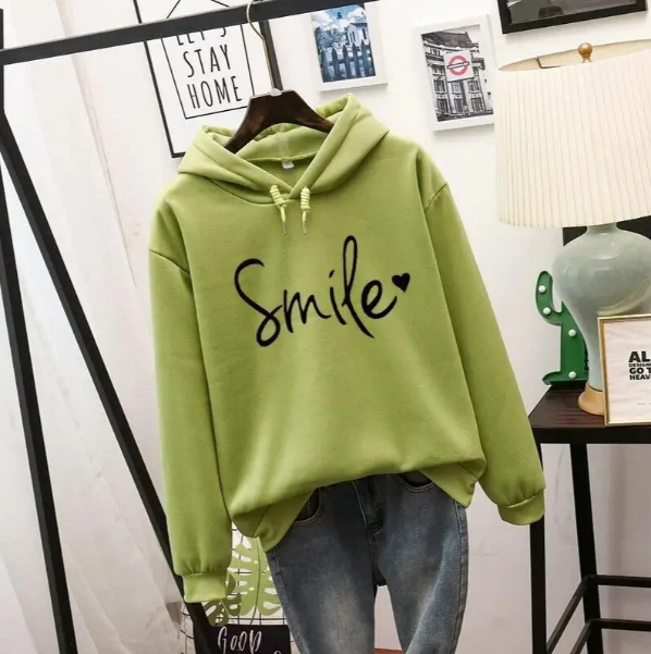 Aurora | Sweat à capuche sourire femme