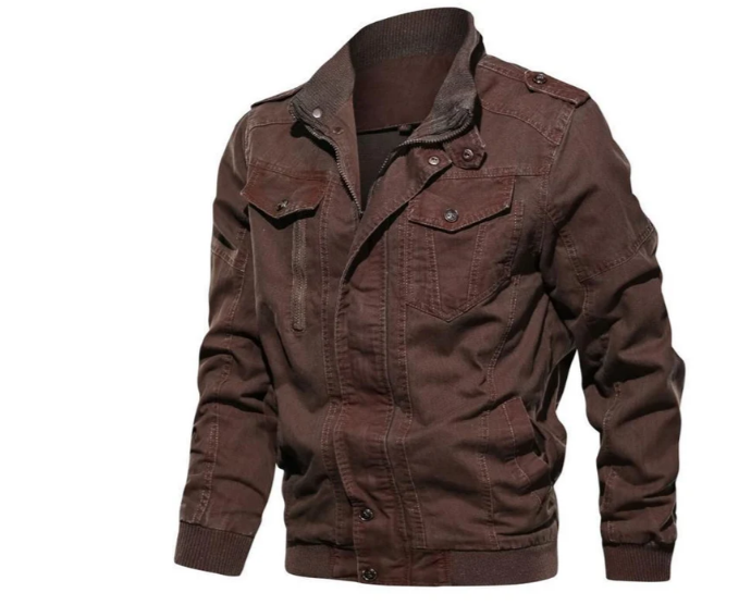 Hendrick - veste en jean homme avec col montant