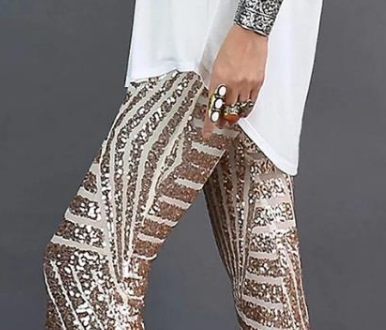 Olivia - Pantalon pailleté pour des apparitions élégantes