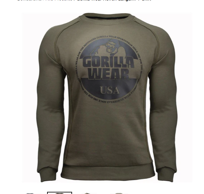 Kora - gorilla wear t-shirt homme à manches longues