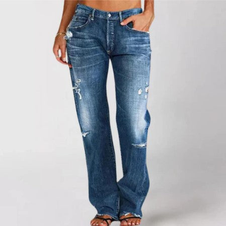 Jean denim décontracté Brooklyn pour femme