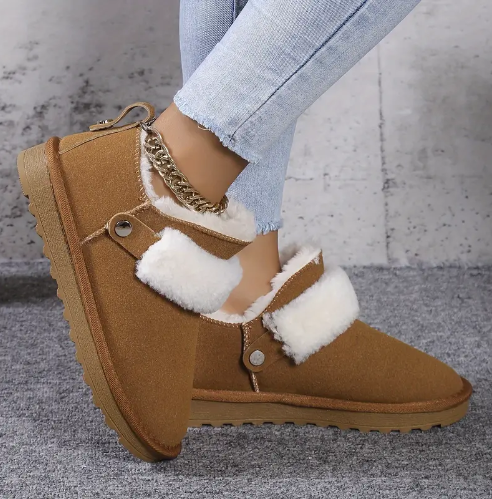 Carla - bottes de neige doublées en peluche d'hiver