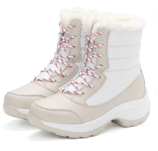 Wasserdichte Damen Winterstiefel mit warmem Innenfutter – Rutschfeste Schneestiefel für Outdoor & Alltag