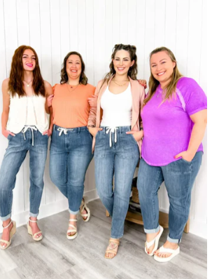 Stella - pantalon de jogging en denim bleu