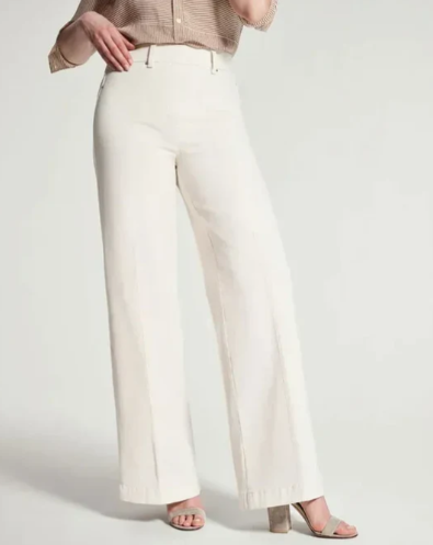 Jeans à jambes larges devant