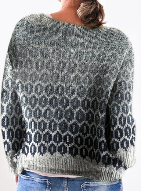 OFFICER | Gray Casual Autumn Sweater