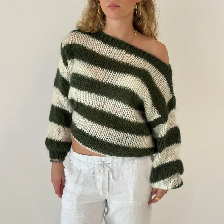Elissa - gestreifter lockerer schicker Pullover