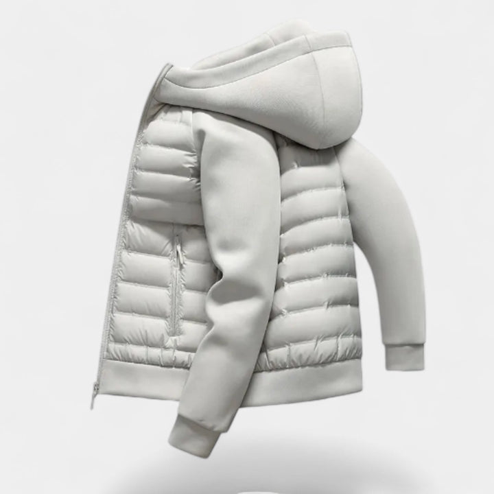 Maria Modehaus | Leichte Daunenjacke – Softshell-Pufferjacke mit Kapuze