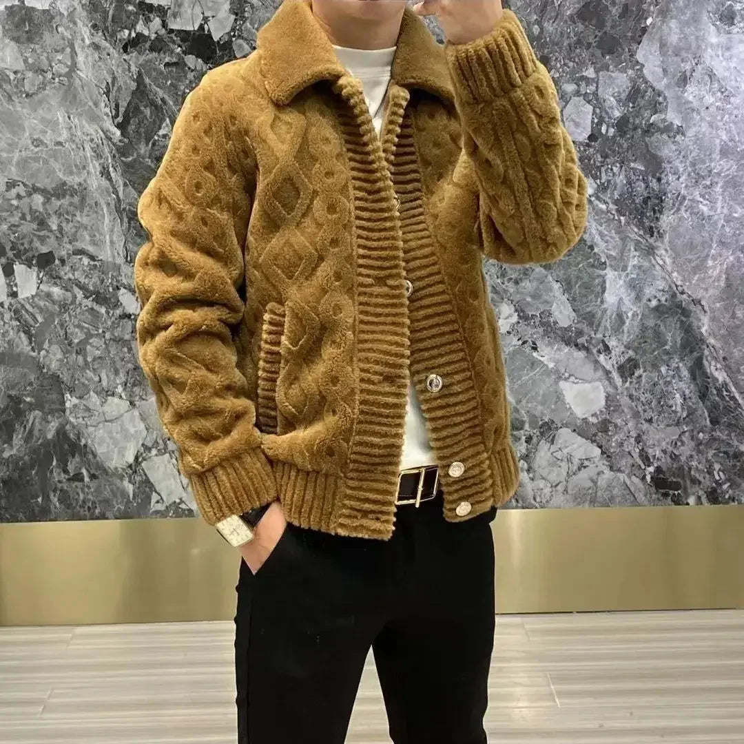 Riley - Calda giacca di maglia invernale per uomo